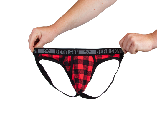 Bear Skn Jock Strap - Backwoods Red 2.5