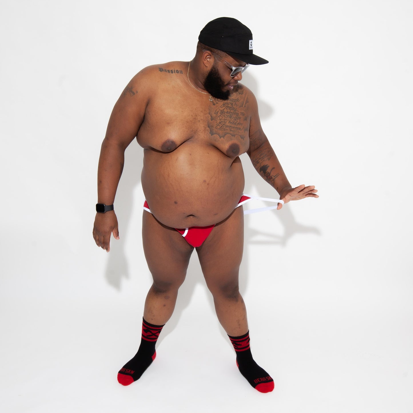 Bear Skn Jock Strap - Raspberry Lights